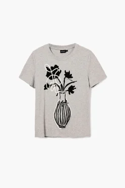 Camisas E Blusas|T-shirts<Desigual Camiseta lisa vaso