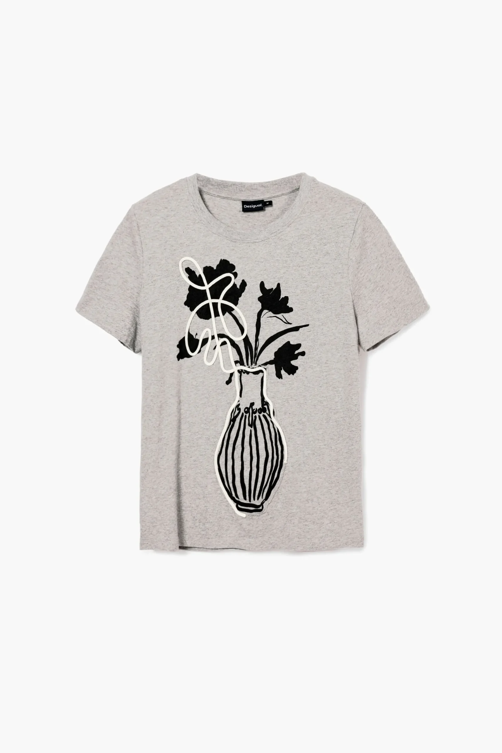 Camisas E Blusas|T-shirts<Desigual Camiseta lisa vaso