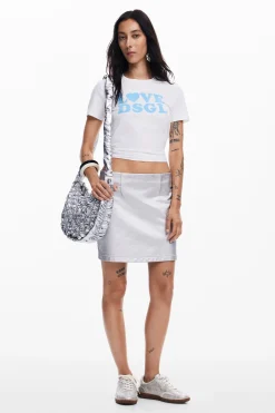 Camisas E Blusas|T-shirts<Desigual Camiseta Love
