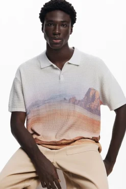 T-shirts<Desigual Camiseta paisagem