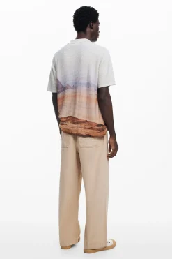T-shirts<Desigual Camiseta paisagem
