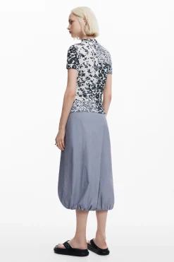 Camisas E Blusas|T-shirts<Desigual Camiseta patchy flores