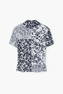 Camisas E Blusas|T-shirts<Desigual Camiseta patchy flores