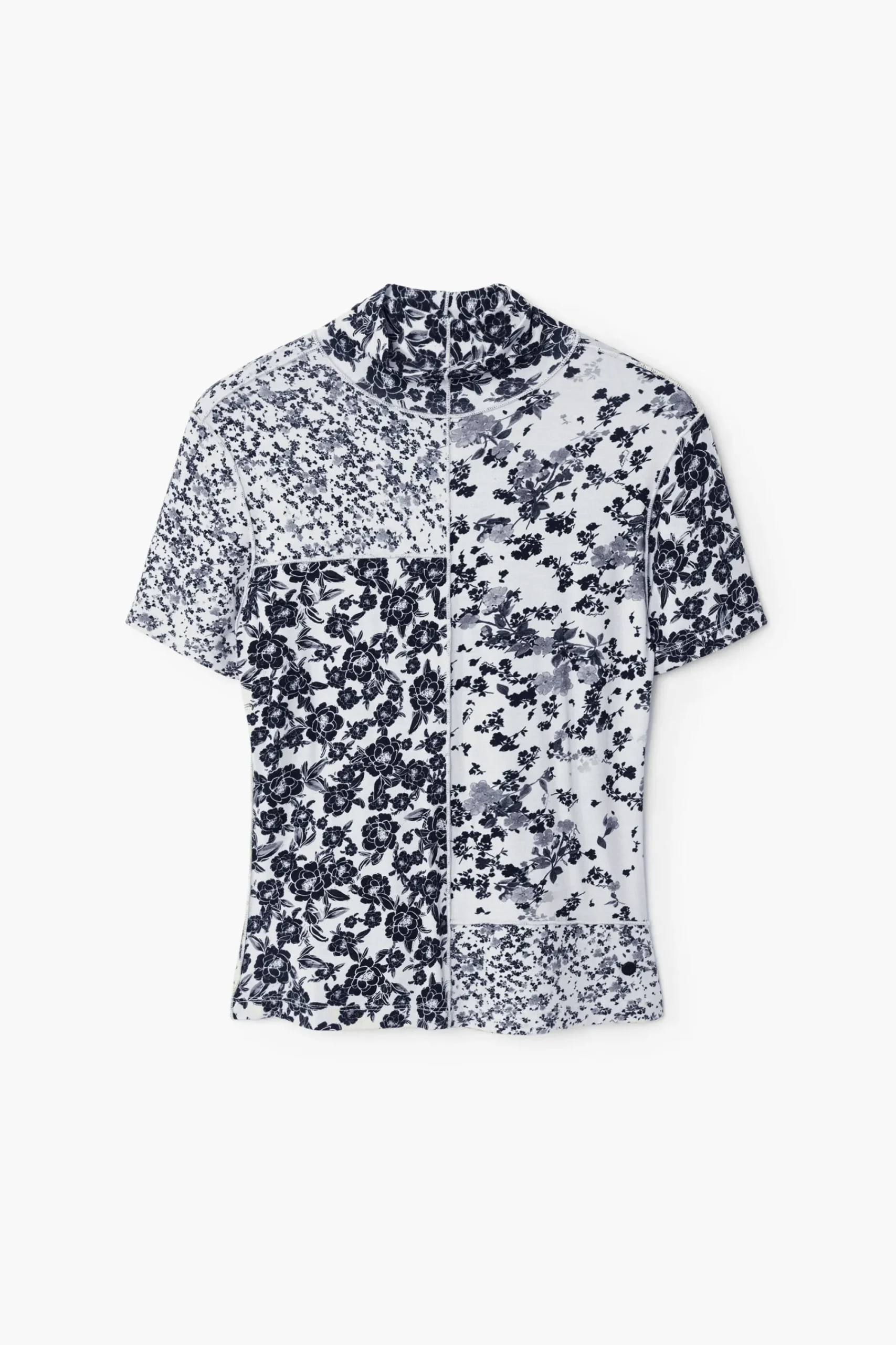 Camisas E Blusas|T-shirts<Desigual Camiseta patchy flores