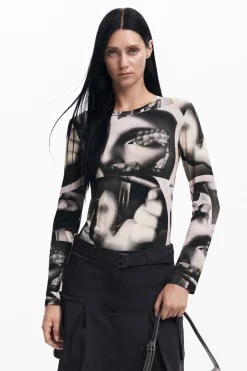 Camisas E Blusas|T-shirts<Desigual Camiseta surrealismo
