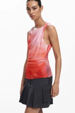 Camisas E Blusas<Desigual Camiseta tie-dye de alças