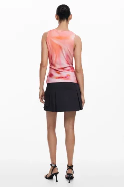 Camisas E Blusas<Desigual Camiseta tie-dye de alças