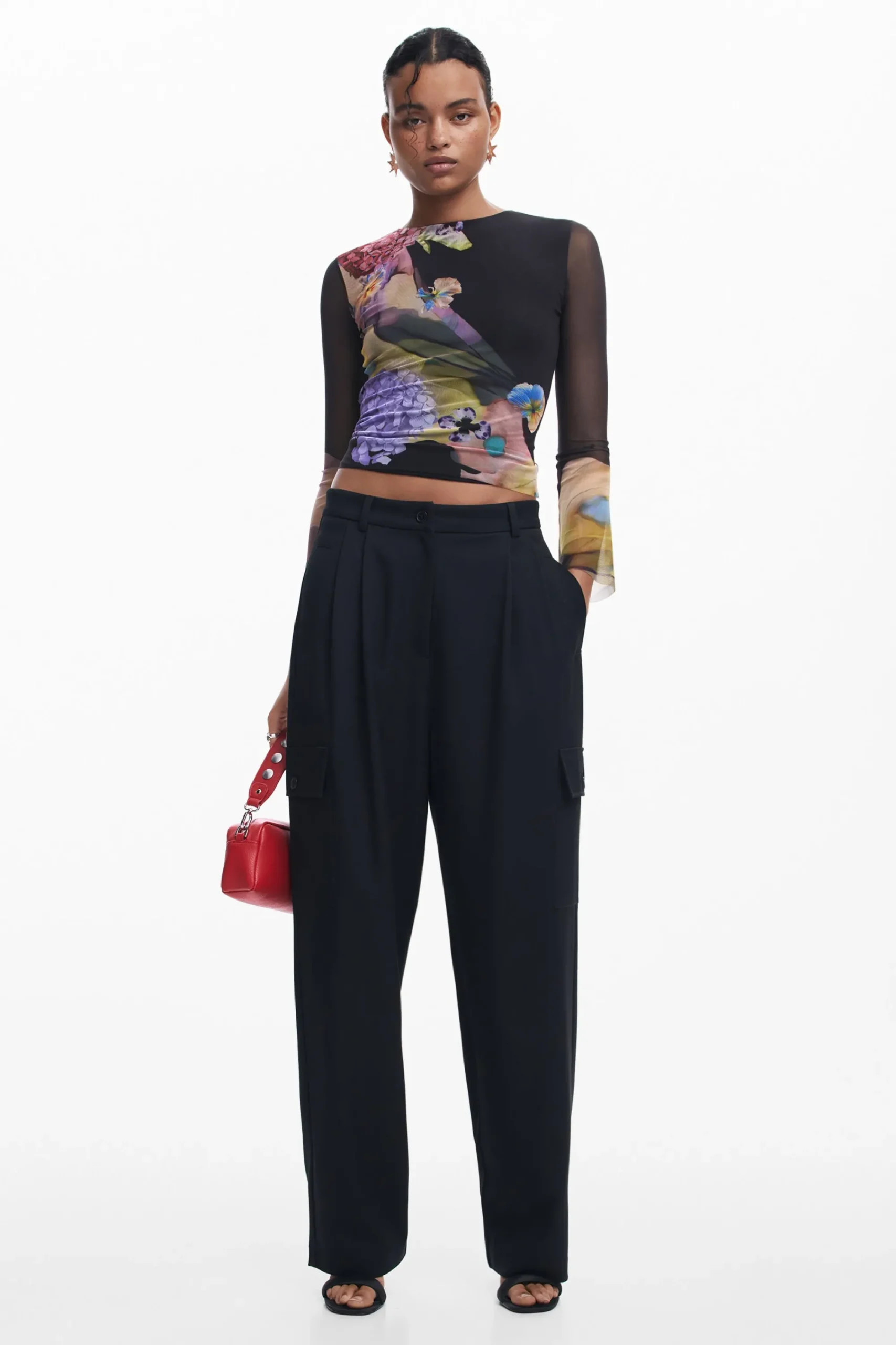 Camisas E Blusas|T-shirts<Desigual Camiseta tul M. Christian Lacroix
