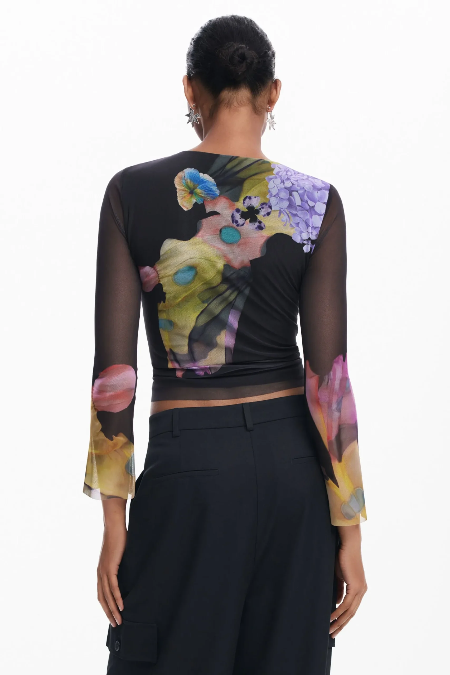 Camisas E Blusas|T-shirts<Desigual Camiseta tul M. Christian Lacroix