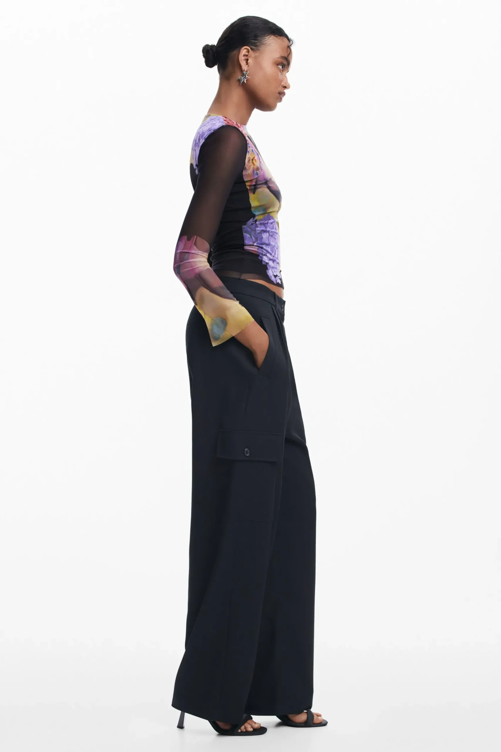 Camisas E Blusas|T-shirts<Desigual Camiseta tul M. Christian Lacroix