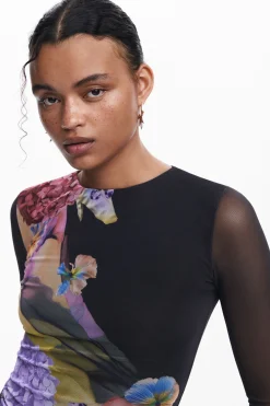 Camisas E Blusas|T-shirts<Desigual Camiseta tul M. Christian Lacroix