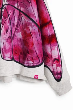 Malhas E Sweatshirts<Desigual Capa de moletom com estampa de borboleta