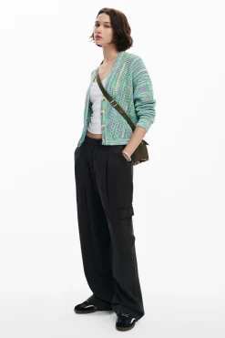 Roupa De Malha|Malha<Desigual Cardigã estampado multicolor