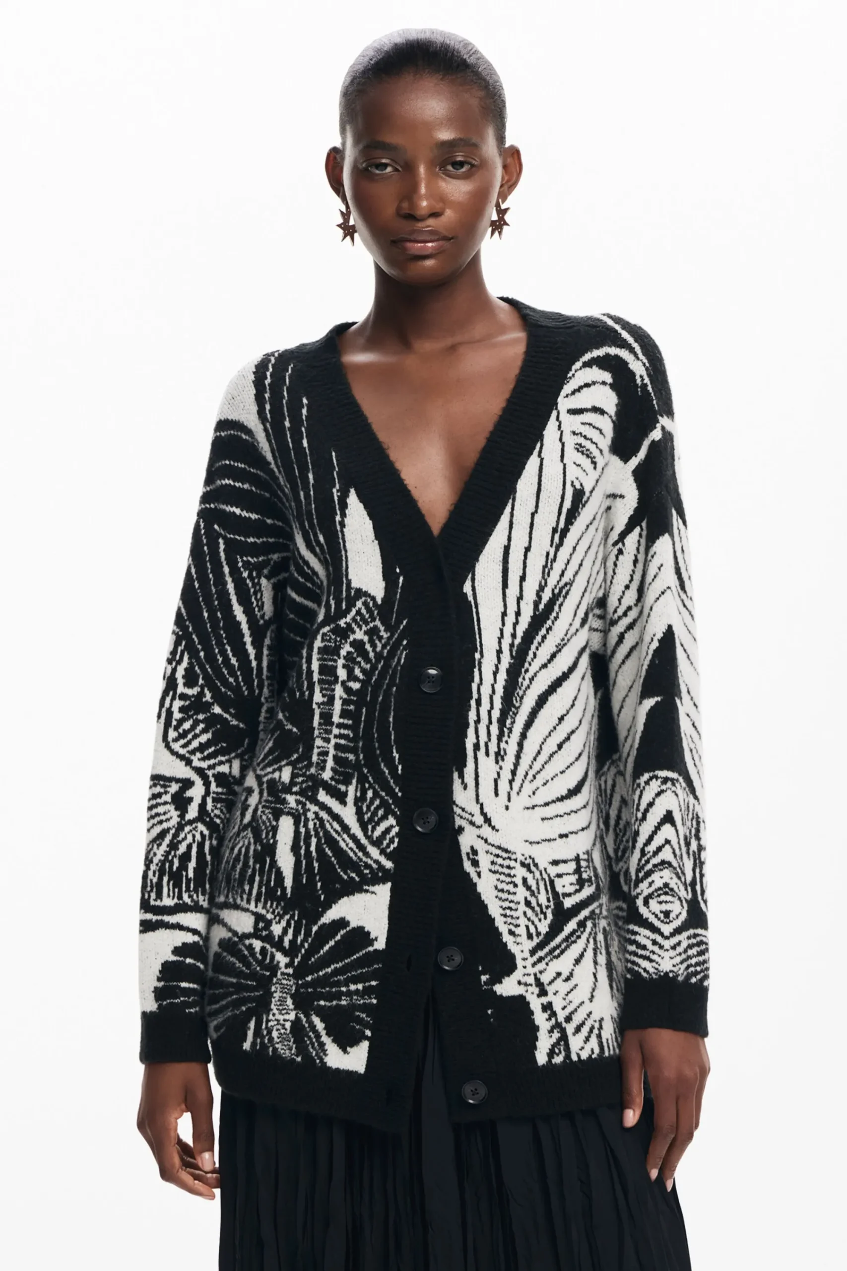 Roupa De Malha|Malha<Desigual Cardigan estampado