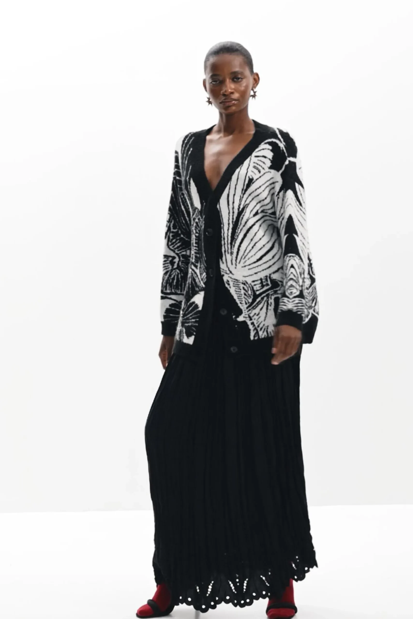 Roupa De Malha|Malha<Desigual Cardigan estampado