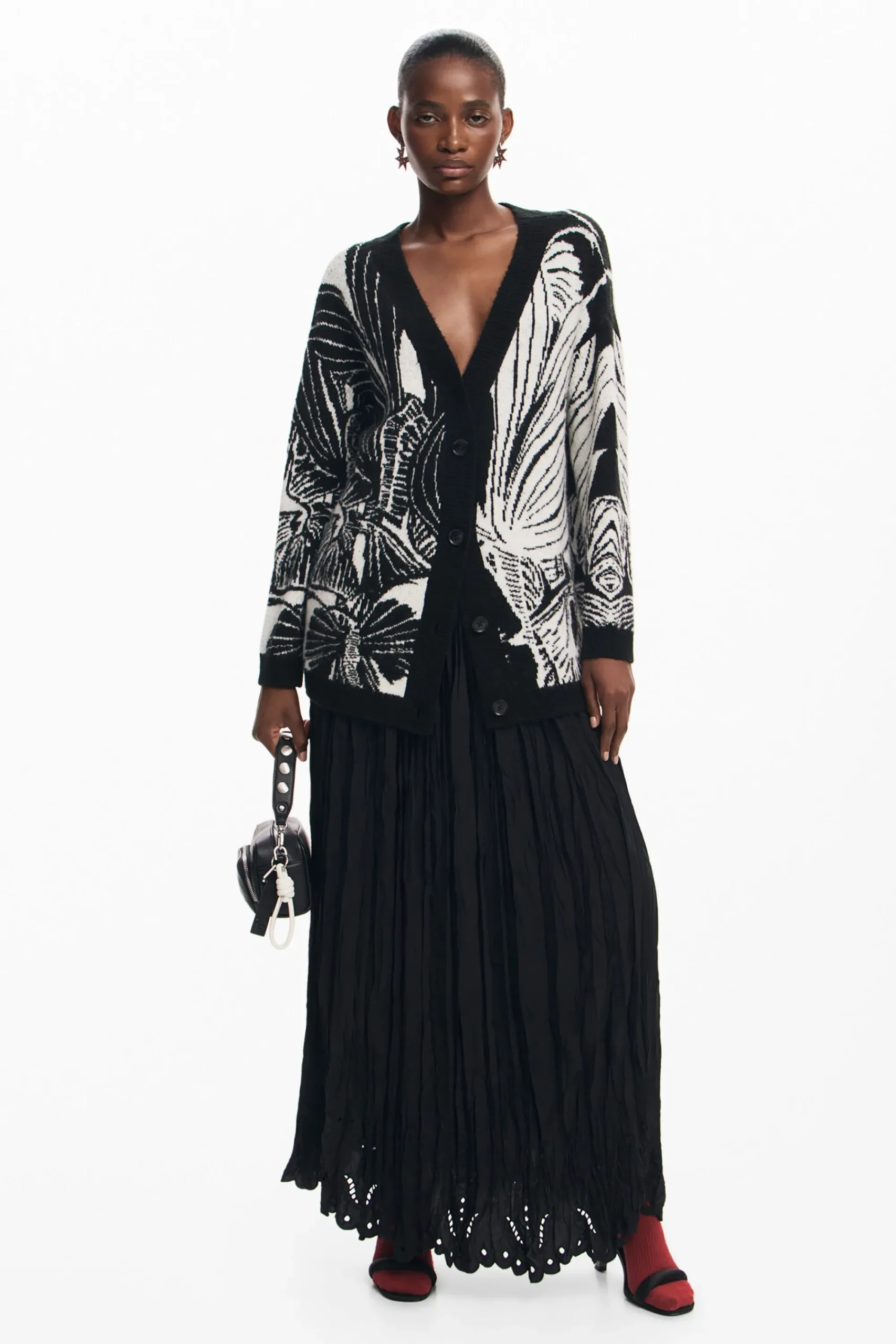Roupa De Malha|Malha<Desigual Cardigan estampado