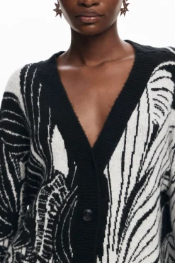 Roupa De Malha|Malha<Desigual Cardigan estampado