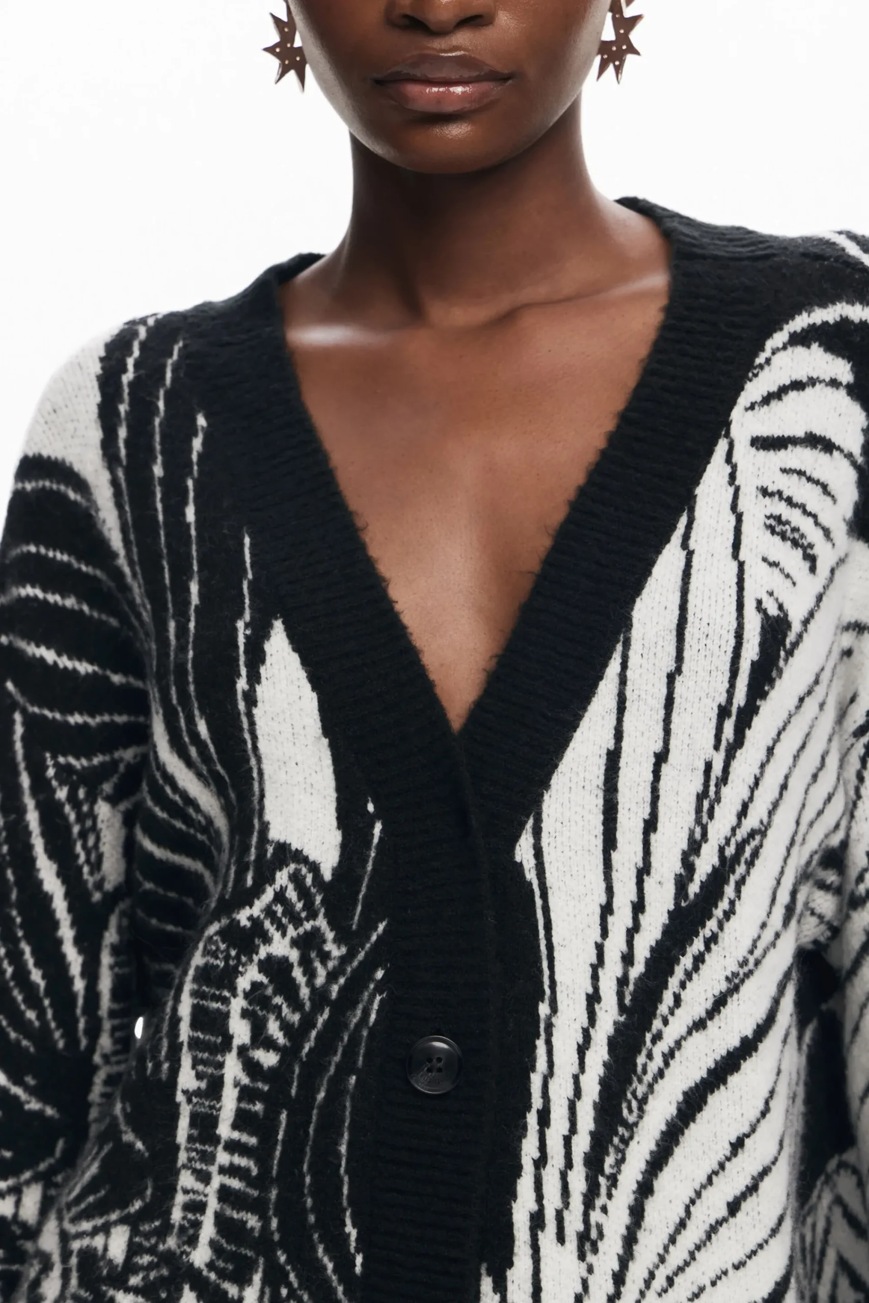 Roupa De Malha|Malha<Desigual Cardigan estampado
