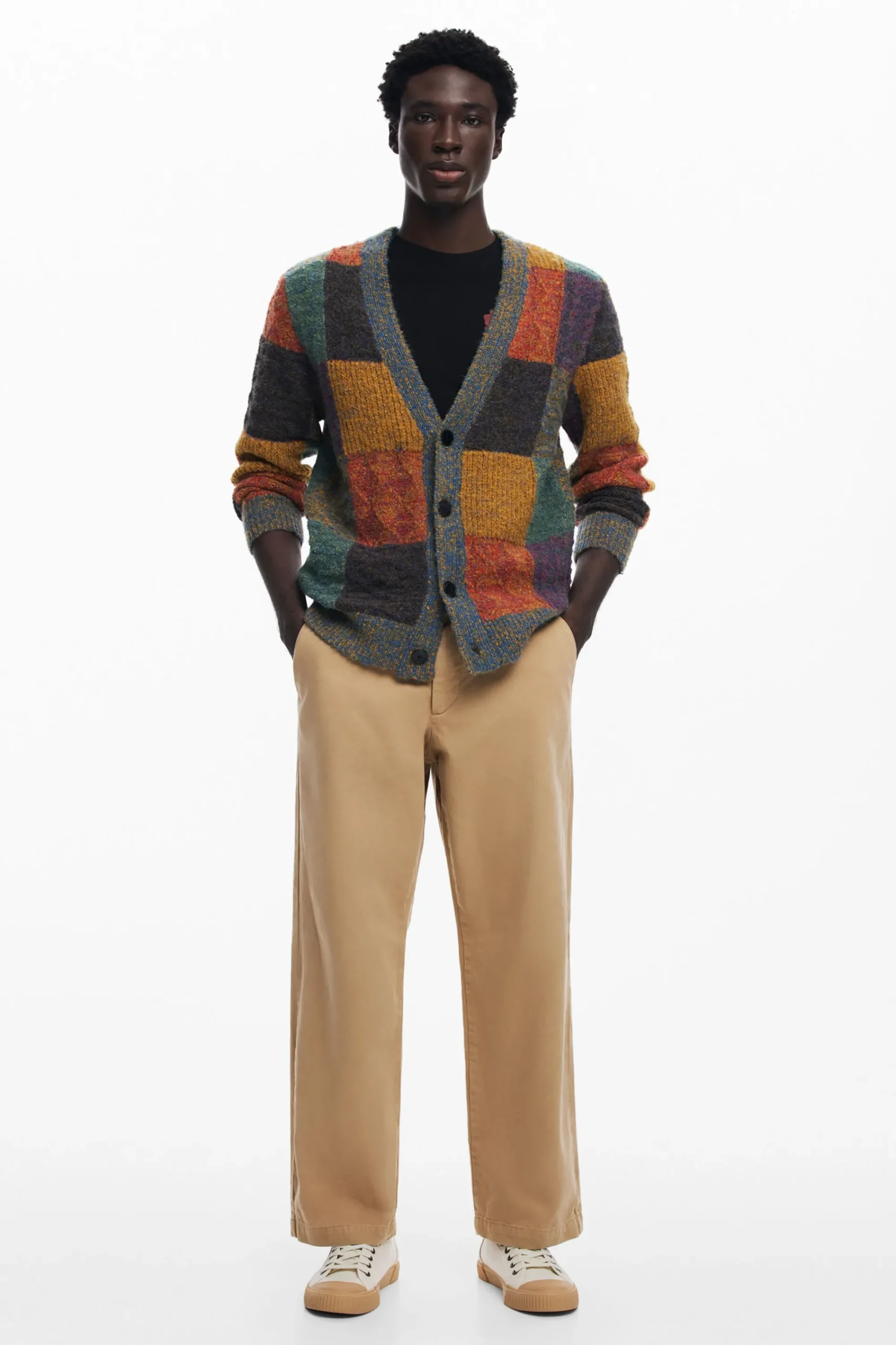 Malhas E Sweatshirts<Desigual Cardigan xadrez