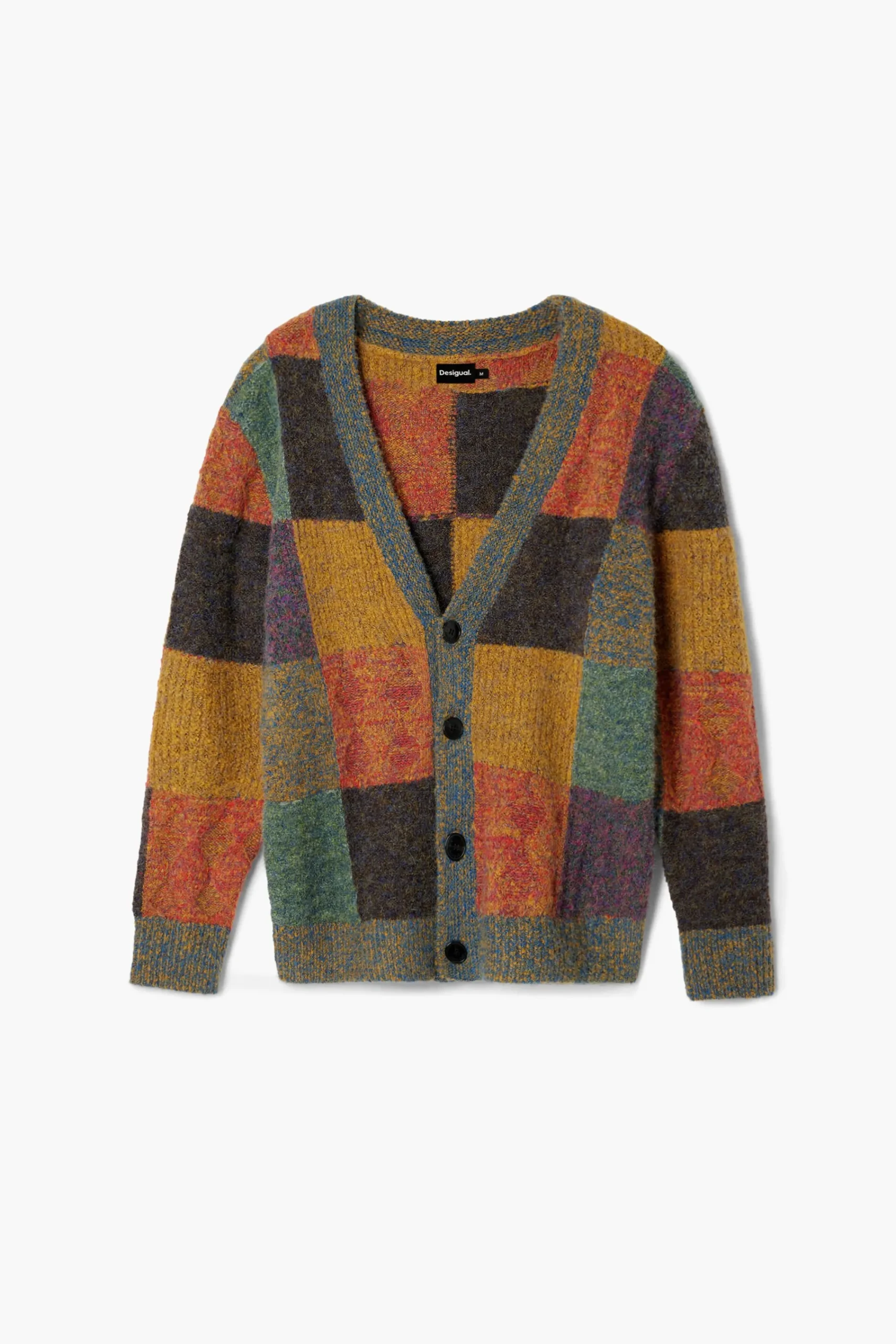 Malhas E Sweatshirts<Desigual Cardigan xadrez