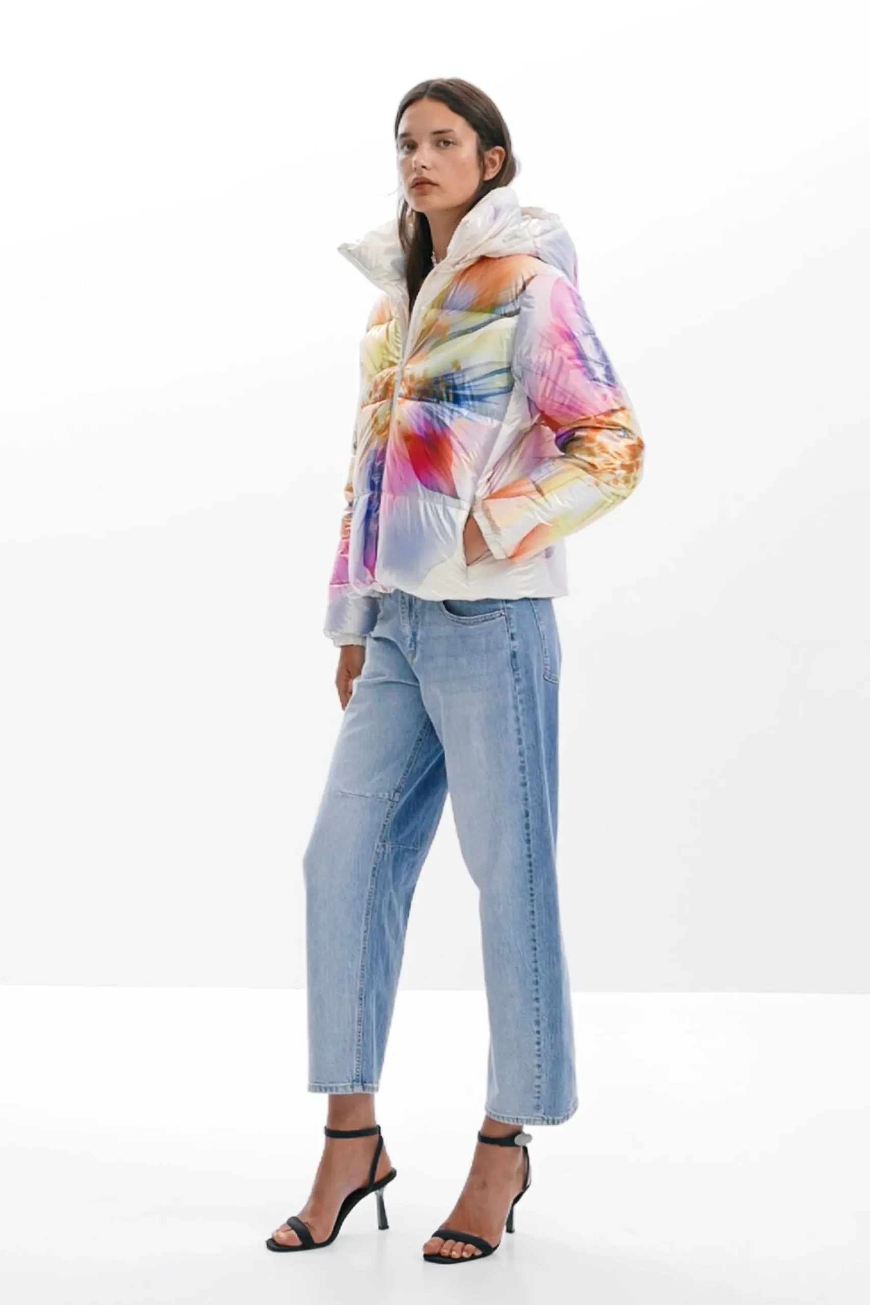 Casacões E Casacos<Desigual Casaco acolchoado floral