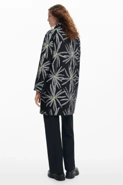 Casacões E Casacos<Desigual Casaco estampado de margaridas