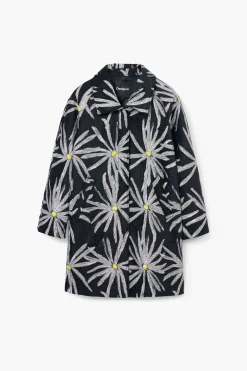 Casacões E Casacos<Desigual Casaco estampado de margaridas