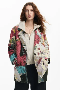 Casacões E Casacos<Desigual Casaco longo arty M. Christian Lacroix