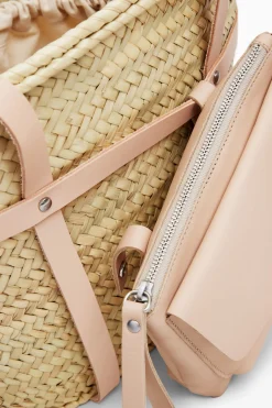 Malas|Malas Shopper<Desigual Cesto de vime L pele