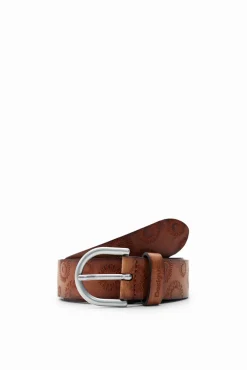 Cintos<Desigual Cinto pele geométrico