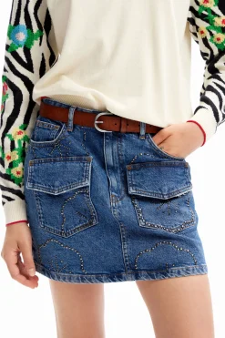 Cintos<Desigual Cinto pele geométrico