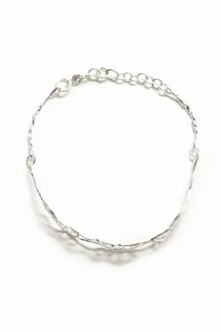 Joalharia<Desigual Colar choker mensagem estreita banho prata Zalio