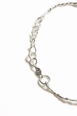 Joalharia<Desigual Colar choker mensagem estreita banho prata Zalio