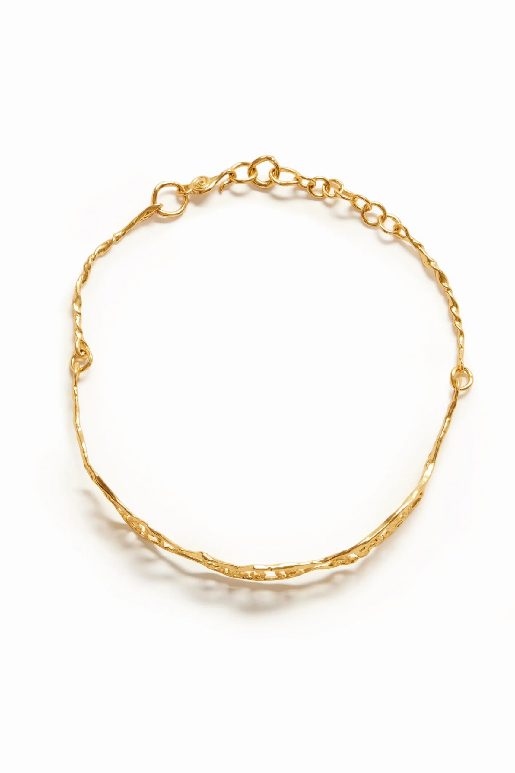 Joalharia<Desigual Colar choker mensagem estreita banho ouro Zalio