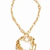 Joalharia<Desigual Colar mensagem banho ouro Zalio
