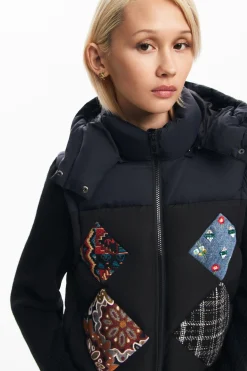 Casacões E Casacos<Desigual Colete combinado acolchoado