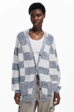 Roupa De Malha|Malha<Desigual Cárdigan de tecido combinado