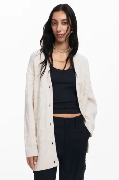 Roupa De Malha|Malha<Desigual Cárdigan oversized de ponto