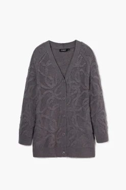 Roupa De Malha|Malha<Desigual Cárdigan oversized de ponto
