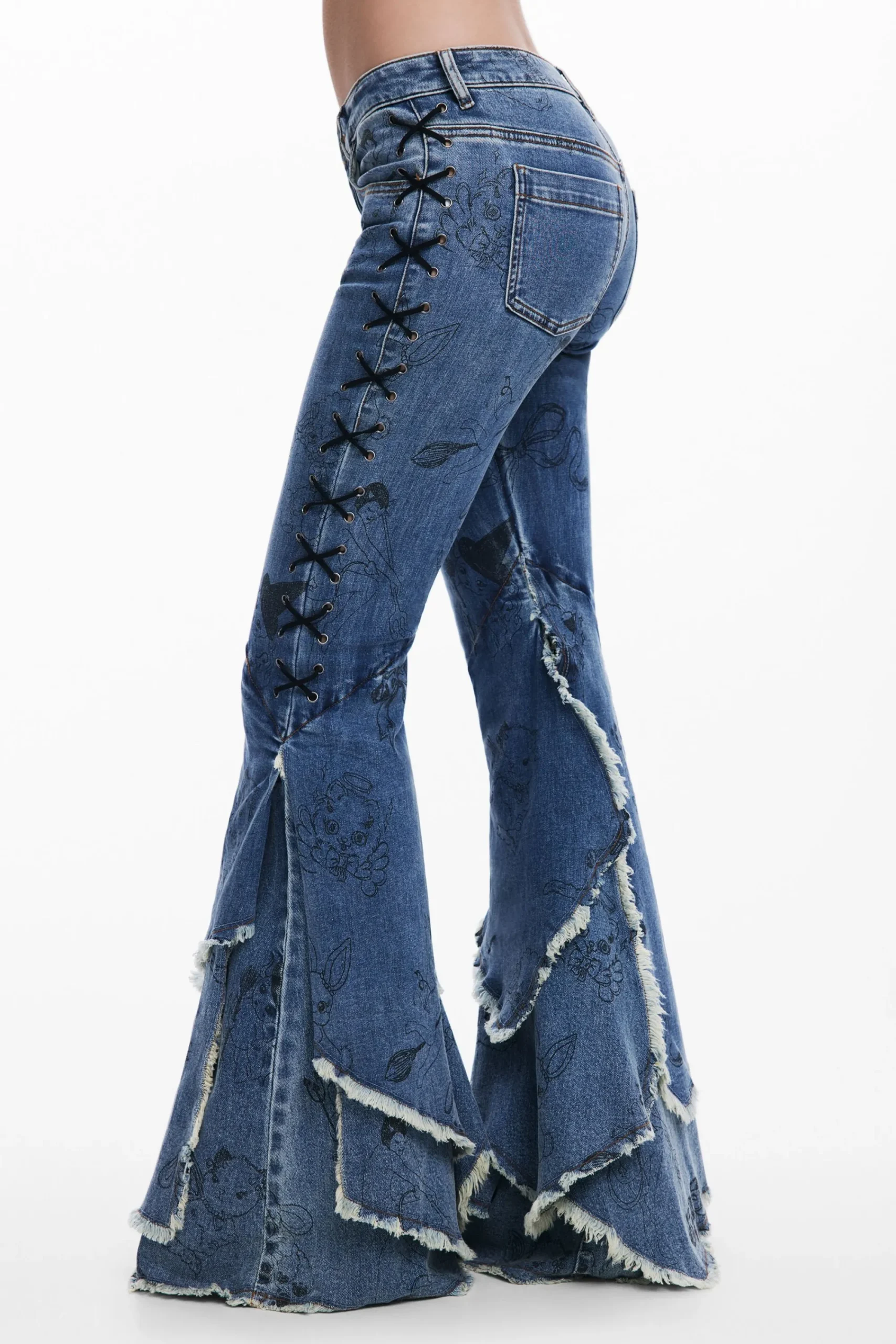 Jeans<Desigual Denim Flare María Escoté