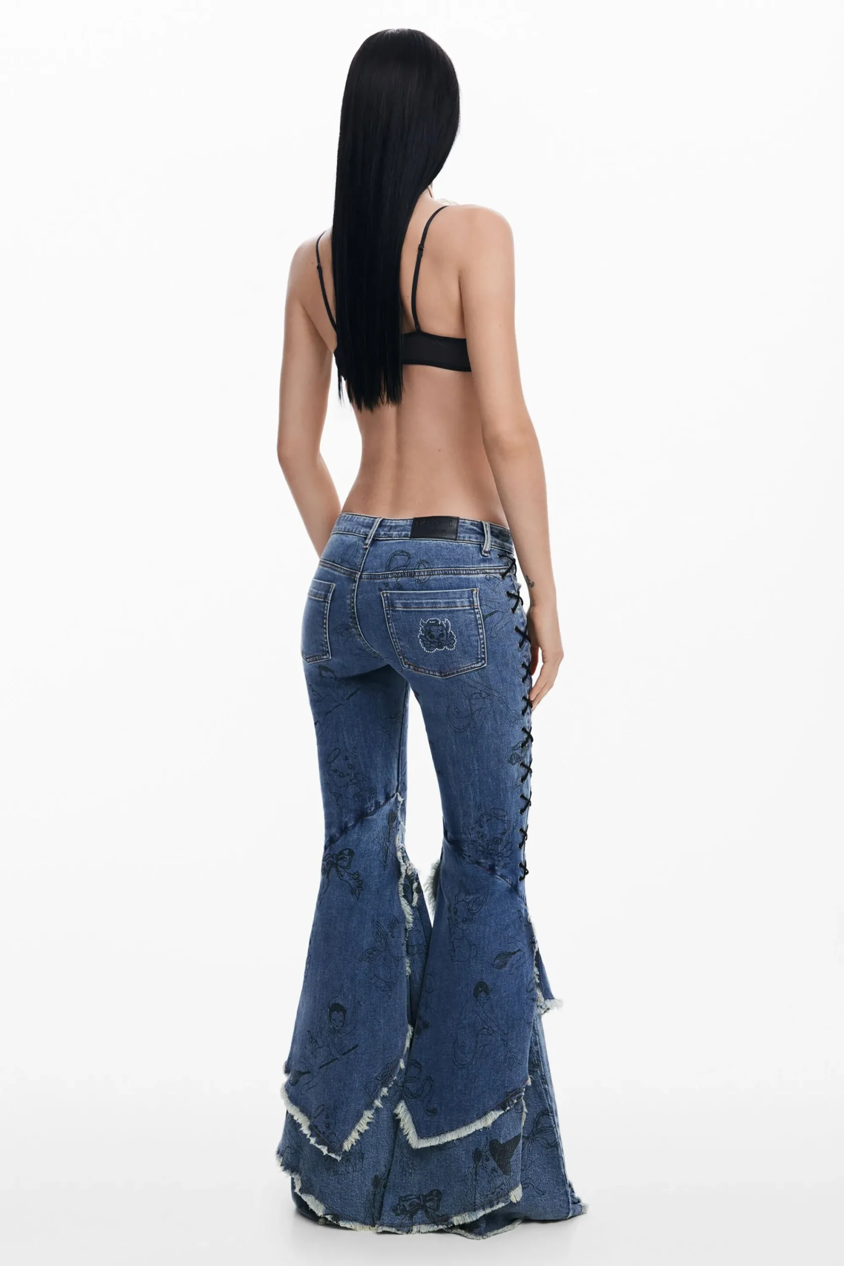 Jeans<Desigual Denim Flare María Escoté