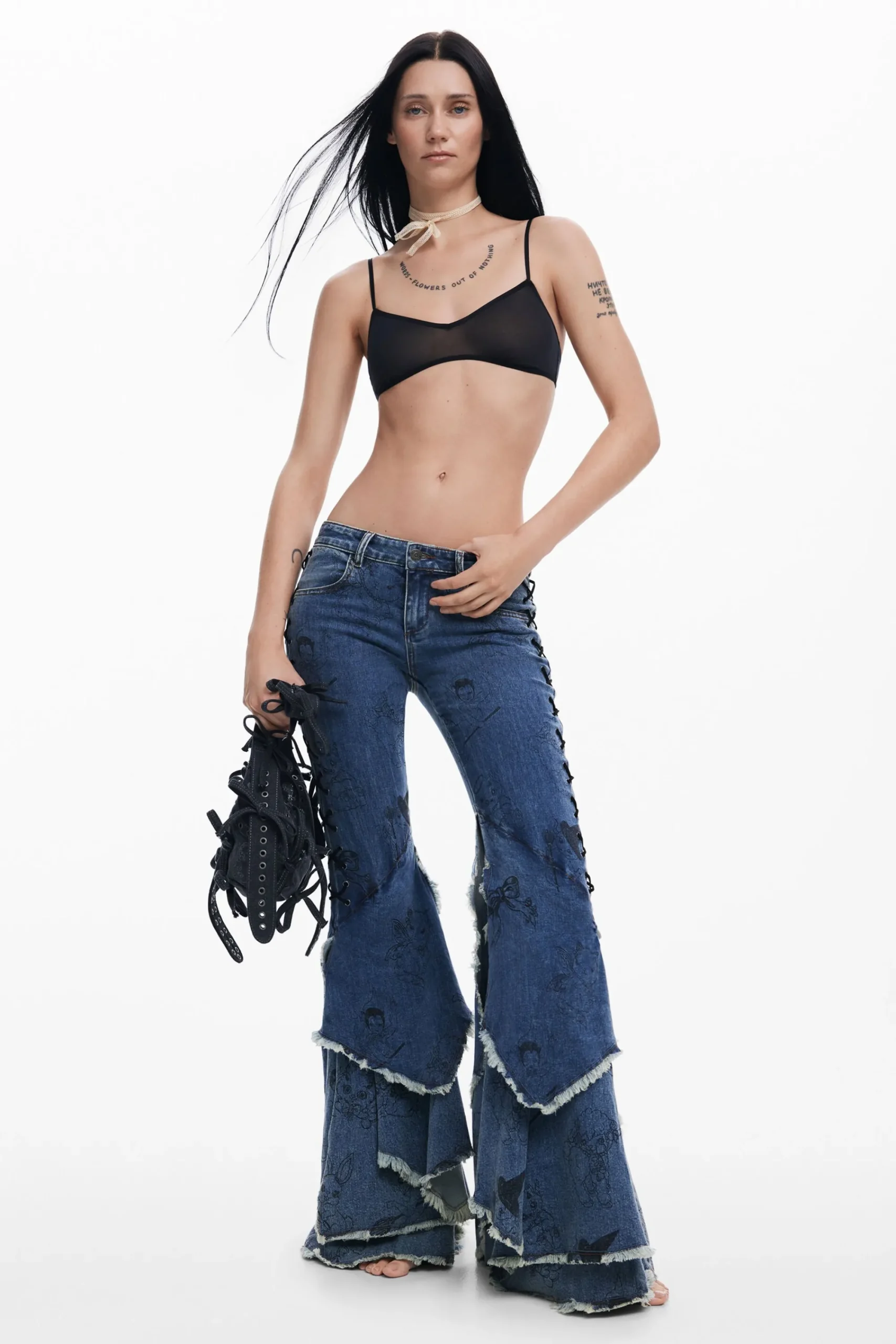 Jeans<Desigual Denim Flare María Escoté