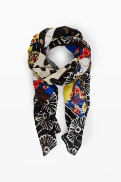 Écharpes E Cachecóis<Desigual Foulard com patch floral