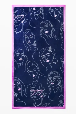Écharpes E Cachecóis<Desigual Foulard com rostos