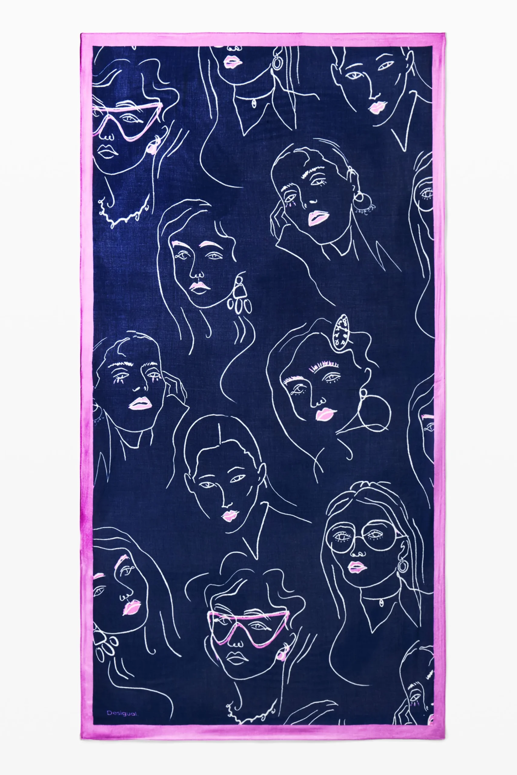 Écharpes E Cachecóis<Desigual Foulard com rostos