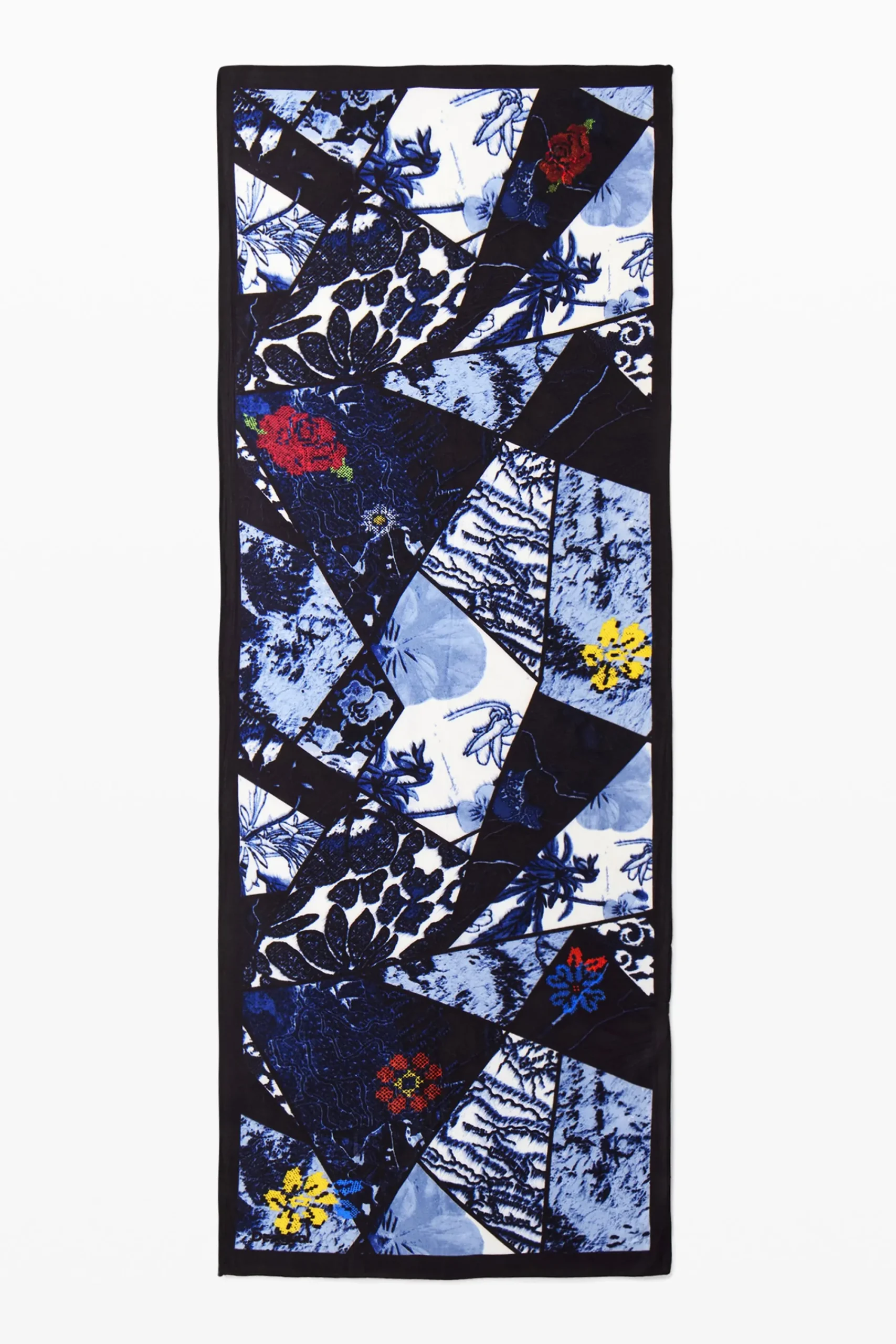 Écharpes E Cachecóis<Desigual Foulard de denim com flores