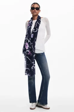 Écharpes E Cachecóis<Desigual Foulard flores