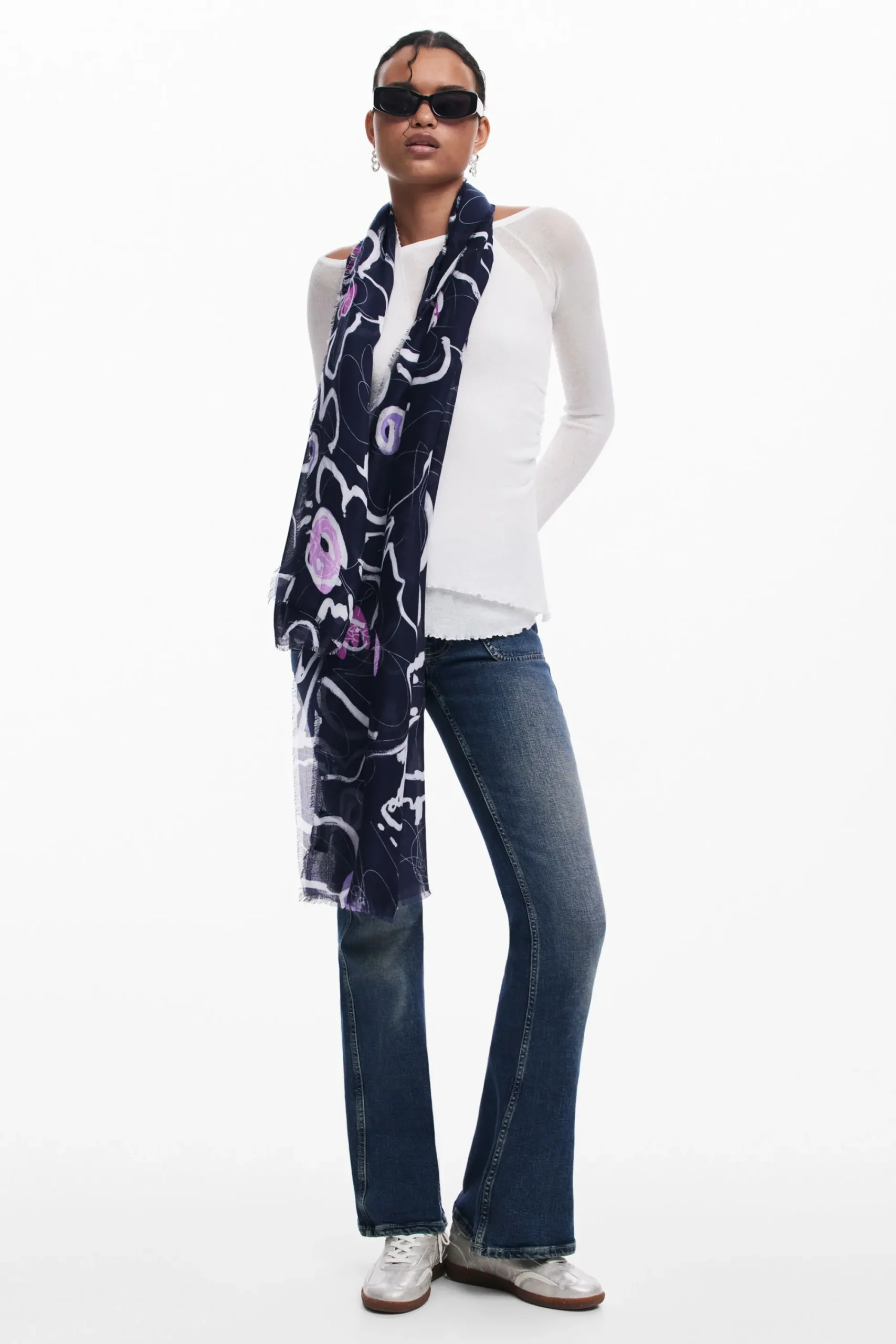 Écharpes E Cachecóis<Desigual Foulard flores