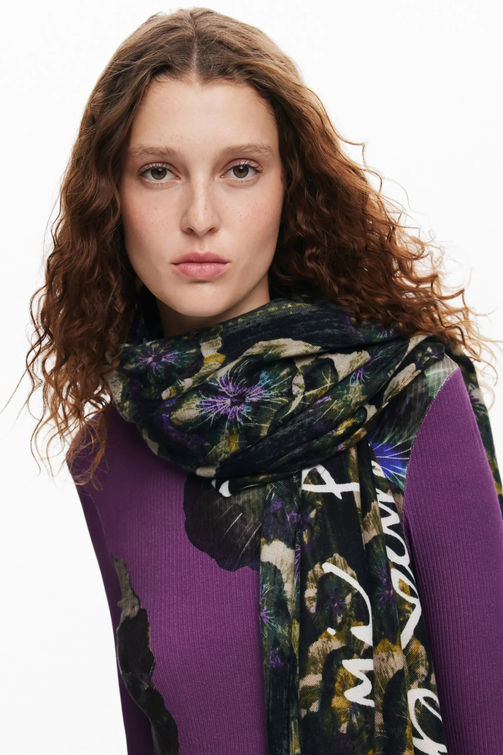 Écharpes E Cachecóis<Desigual Foulard flores M. Christian Lacroix