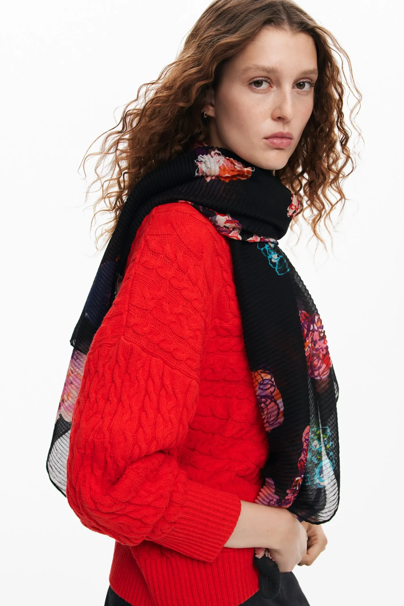 Écharpes E Cachecóis<Desigual Foulard flores M. Christian Lacroix